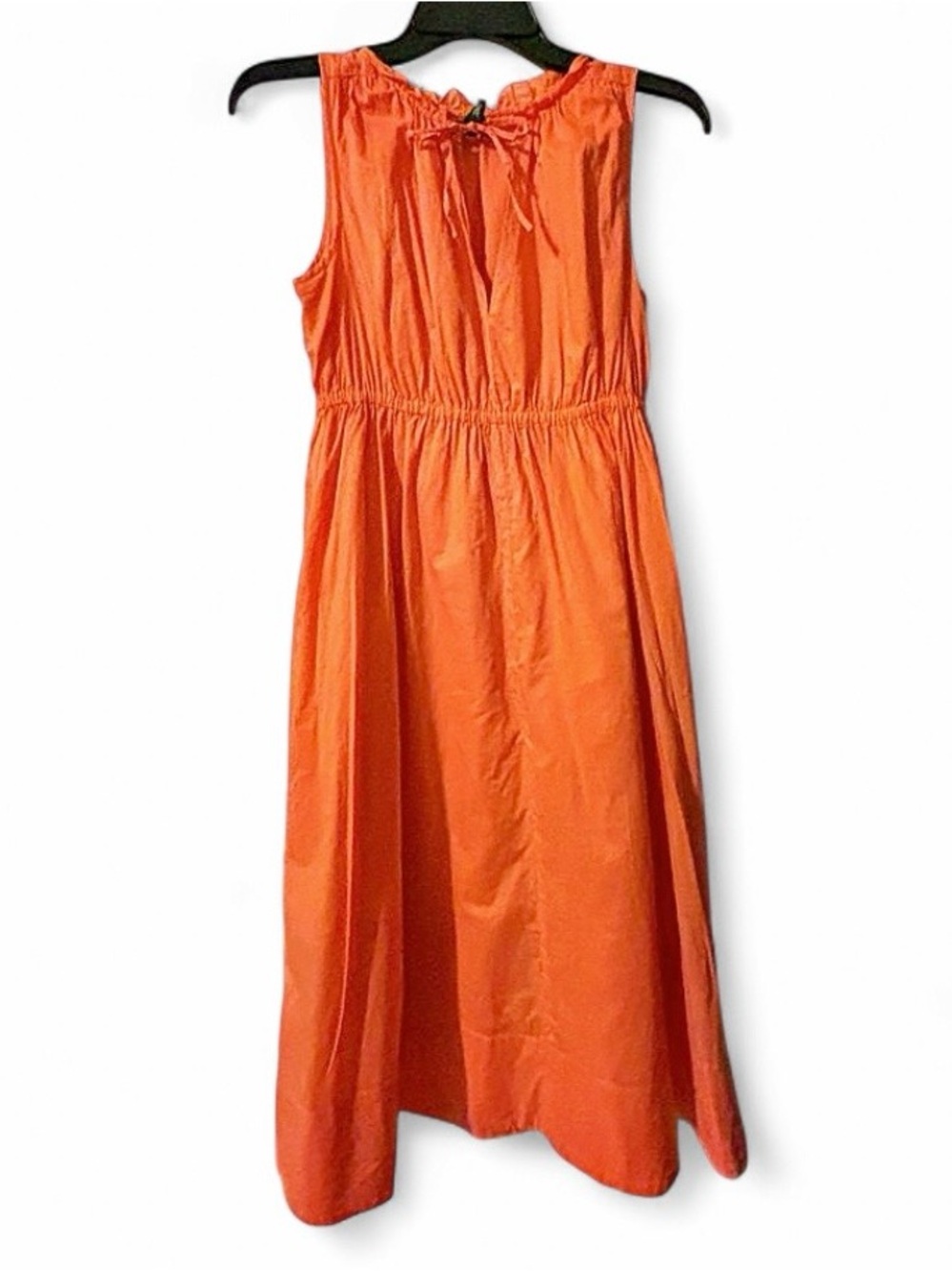 Gap sz Small peach salmon sundress elastic waist cotton sleeveless resortwear
